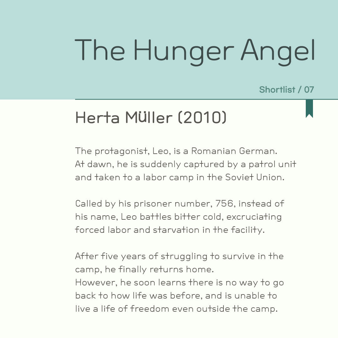 2022 SHORTLIST #07. The Hunger Angel 